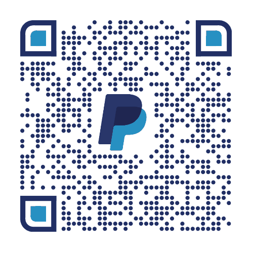 PayPal QR code for donating to Earthlings Hub (opens PayPal)
